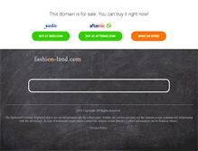 Tablet Screenshot of fashion-land.com